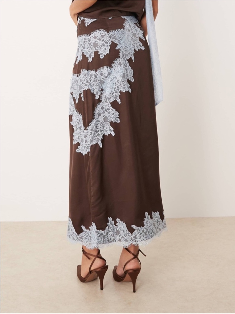 NWT Never Fully Dress Chocolate Melanie Skirt in Brown - Picture 11 of 12